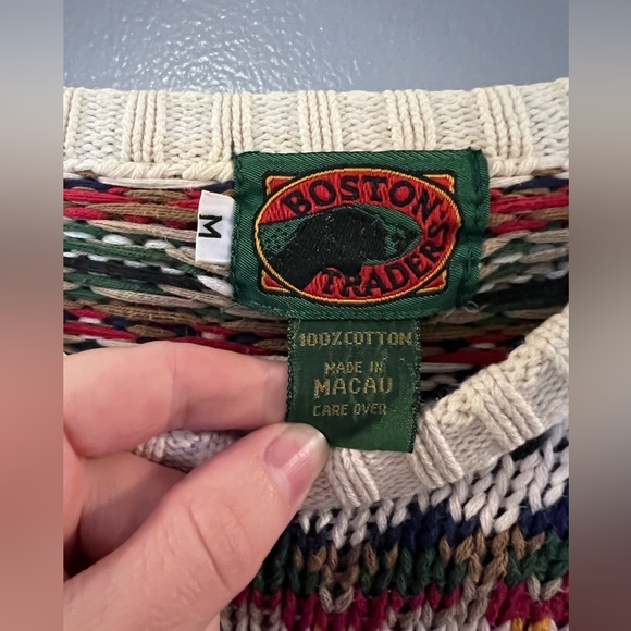 Vintage Boston Trader Knitted Sweatshirt - Picture 2 of 4